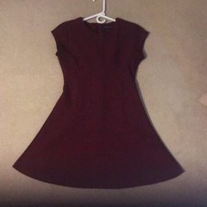 Banana Republic red fit and flare dress size 2P